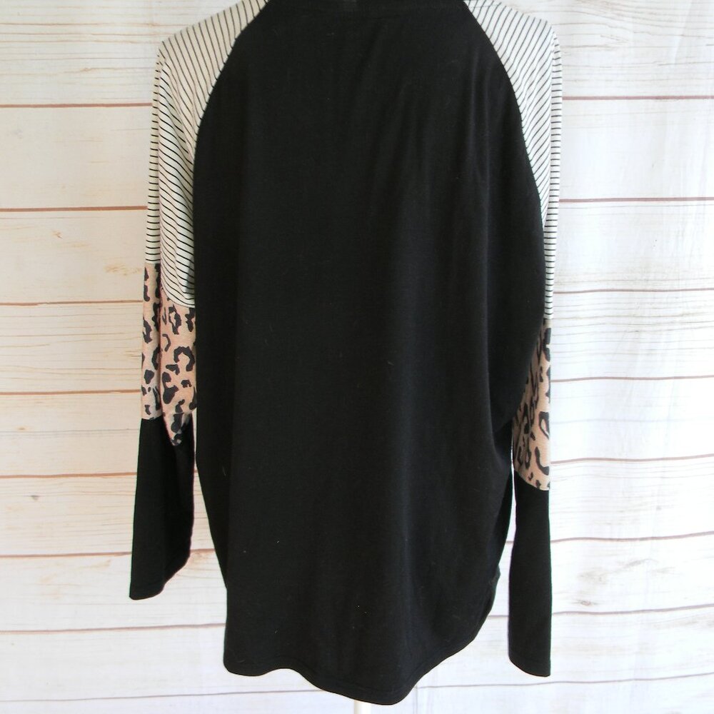 WM'S BOUTIQUE "THANKFUL GRATEFUL BLESSED PUMPKIN RAGLAN LONG SLEEVE TOP SZ 2XL - Picture 3 of 3